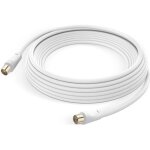 Câble antenne tv - linq - mâle femelle - 5m - pvc - connecteurs coaxiaux 9. 5mm Câble antenne tv - linq - mâle femelle - 5m - pvc - connecteurs coaxiaux 9. 5mm