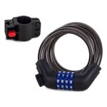 Câble antivol avec code combinaison 4 chiffres scooter vélo moto poussette Câble antivol avec code combinaison 4 chiffres scooter vélo moto poussette