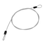 C�ble antivol - qiilu - verrouillage en acier inoxydable - 100 cm - 2 mm - mixte