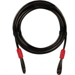 Cable antivol velo - c�ble universel � boucles longueur 5 m et diam�tre 10 mm - cable de securite velo ...