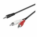 C�ble audio st�r�o rca m�le vers jack 3. 5mm st�r�o - 15m