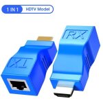 Cble audio vido extendeur hdmi 1080p vers rj45 cat5e - 6 rseau lan ethernet txrx adaptateur rpteur ...