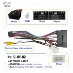 C�ble de c�blage dautoradio android connecteur dunit� prise pour hyundai santa fe kia ceed cerato sorento ...