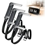 C�ble de charge 2 en 1 avec support invisible nouveau c�ble de charge rapide 240 w de 15 m avec support ...