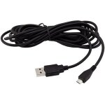 Câble de charge usb - ps4 - 3 mètres - connectique noir - recharge et jeu simultanés Câble de charge usb - ps4 - 3 mètres - connectique noir - recharge et jeu simultanés