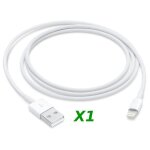 Cble de chargeur 1m lightning 8 pin pour iphone xs max / xs / xr / x 8 8plus 7 7plus 6 6s plus / ipad ...