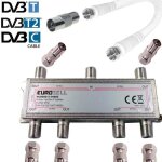 Câbles coaxiaux - tronicxl 6 prises distribution dantenne répartiteur tv câble adaptateur 6 il dvbc dvbt2 p. ... Câbles coaxiaux - tronicxl 6 prises distribution dantenne répartiteur tv câble adaptateur 6 il dvbc dvbt2 p. ...