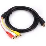 C�ble convertisseur hdmi vers 3 rca av m�le vid�o / audio composant adaptateur pour hdtv / dvd et la ...