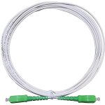 C�ble fibre optique - bouygues - 10m - sc / apc vers sc / apc - couleur gris - compatible sfr