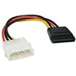 C�ble dalimentation - kenable - molex lp4 vers sata 15 broches - adaptateur - pc - connecteur 4 broches ...