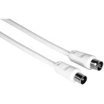 Cble dantenne tv - hama - 3m - 75 ohm - double blindage 75db - coaxial pour tv et rcepteurs