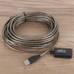 Cble dextension usb - ashata - 10m - type a mle  femelle - excellente qualit de signal - compatible ...
