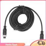 C�ble dextension vid�o de voiture � 4 broches 33 pieds / 10m pour cam�ra de recul remorque de camion