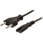 Cable electrique cordon alimentation secteur bipolaire 1. 80 m pc tv noir