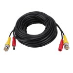 Cable dextension de camra de scurit bnc + dc pour cable dalimentation vido cctv black cord (10m)