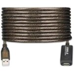Cble dextension usb 2. 0 - ewent - 10 mtres - universelle - haute vitesse de transfert - durable et ...