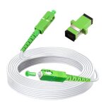 C�ble fibre optique orange sfr bouygues - sc / apc vers sc / apc - rallonge jarretiere - avec un coupleur ...