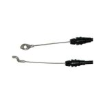 Cble de frein moteur adaptable pour castelgarden avec oeillet et crochet - longueur cble: 1280mm longueur ...