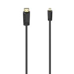 Cble hdmi hama - 2m - transfert de donnes audio et vido numriques - fiche type a - fiche type d (micro) ...