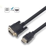 Cble hdmi vers vga, zamus 1, 8 m convertisseur hdmi vga (mle  mle) unidirectionnel adaptateur cran ...