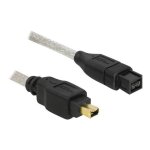 Cāble ieee 1394 delock - firewire 800 9 broches (m) - firewire 4 broches (m) - 1 m Cāble ieee 1394 delock - firewire 800 9 broches (m) - firewire 4 broches (m) - 1 m