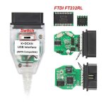 C�ble inpa k + dcan ftdi ft232rl pour outil de diagnostic automobile scanner pour bmw k - line obd2 [f1790b0] ...