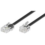 Cble modulaire - goobay - 68577 - 6m - rj - 11 / rj - 45 - noir