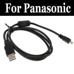 C�ble photo - panasonic - compatible lumix dmc gh3 gh4 gm1 gm5 gx1 gx7 gx8 gx85 - usb 2. 0 - 1m - noir ...