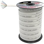 C�ble r�seau type ethernet plat blanc 25 m�tres sp�cial adsl / adsl2 + 4 paires - extel - 408285