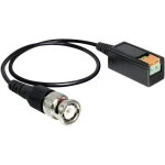 Cble de raccordement bnc - delock - 04 m - noir - 1x bnc mle - 1x cble  2 fils