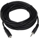 Câble rallonge jack stéréo 3. 5mm mâle - femelle 5m Câble rallonge jack stéréo 3. 5mm mâle - femelle 5m