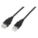 Cble de rallonge nanocable 10. 01. 0203 - bk 18 m usb prise mle prise femelle noir