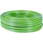 C�ble r�seau - bobine rj45 cat6 multibrin ftp 100m vert - cuivre aluminium - couronne