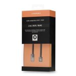 Cble rseau rj11 / rj45 mle 3m - d2diffusion - noir