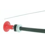 Cble rigide universel arrt moteur - longueur cble: 1200mm longueur gaine: 1000mm course : 70mm