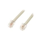 Cable rj11 - 2m 6p4c 2m modem - tel rf : 0111001