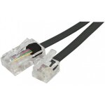 Cble tlphone rj11 rj45 - noir - 10m - connecteur rj11 et rj45 - cble de tlphone