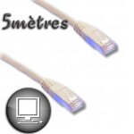 Cble rj45 cat. 6 blind ftp 5m