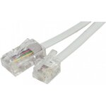 Cable rj45 rj11 tlphone 5m blanc
