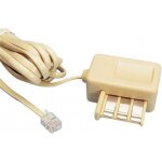 Cable tlphone gigogne modem 3m beige