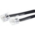 C�ble de t�l�phone - rj11 - 10m - noir - connecteur rj - 11