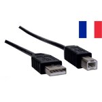 Câble usb - noir - 15 m - type a - b - compatible imprimantes epson canon hp brother - usb 2. 0 Câble usb - noir - 15 m - type a - b - compatible imprimantes epson canon hp brother - usb 2. 0