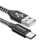 C�ble usb type c 1m - 3. 3ft 3a charge rapide chargeur type c nylon tress� c�ble chargeur pour samsung ...