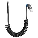 Cable usb c spiral�[0. 5m - 1. 2m] 3a cable usb vers usb c charge rapide pour android auto iphone 16 ...