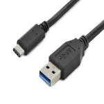 C�ble usb - connectland - usb - v3. 0 - c - to - a - 5g - 1. 8 m - type - c male - type - a femelle