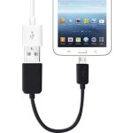 Cable usb host / otg adaptateur compatible samsung noir Cable usb host / otg adaptateur compatible samsung noir