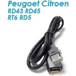 Cable usb peugeot citroen autoradio rt6 rd5 rd45 rd43 aux usb psa mp3 usb skyexpert