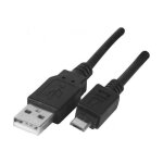 Cble usb a vers micro usb b - 1m - noir - pour tlphones portables