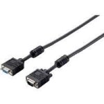 Cble vga equip 118800 - 1m - noir - double blindage - connecteur vga (d - sub) - mle / femelle