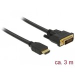 Cble vido vis moletes - delock - 85655 - bidirectionnel - 3 m